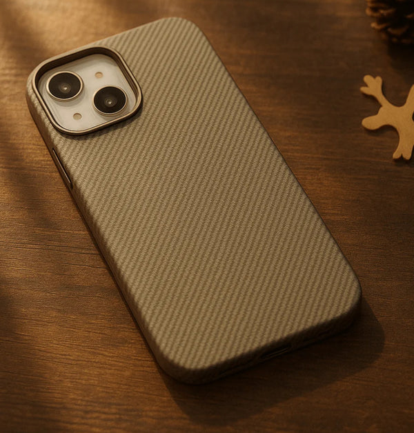Carbon Weave & Houndstooth Pattern iPhone Case